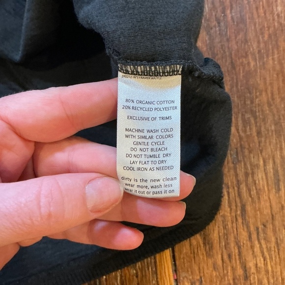 Toad & Co Byrne Shift Dress Women’s Size M | Black Organic Cotton Recycled Blend - Picture 5 of 7